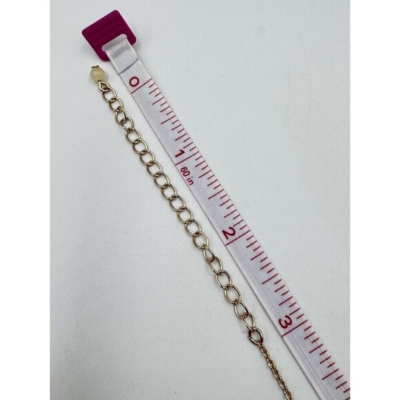 Vintage GV9 Gold Tone Chain Round Swirl Pendant Stackable Necklace 19” - 22” - Picture 5 of 6